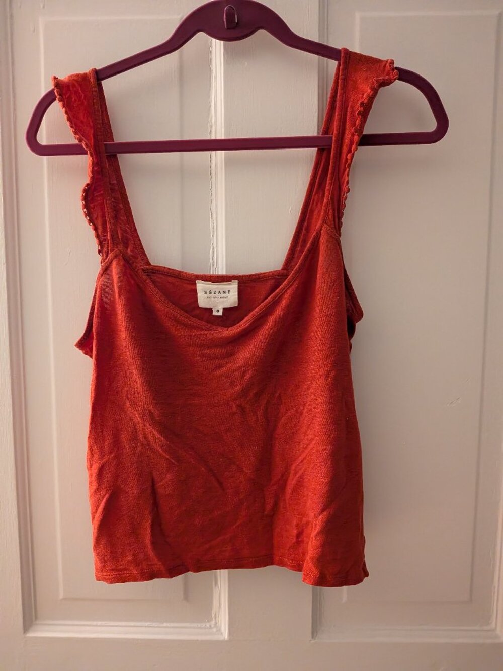 Sézane Poppy Red Tank Top (S)